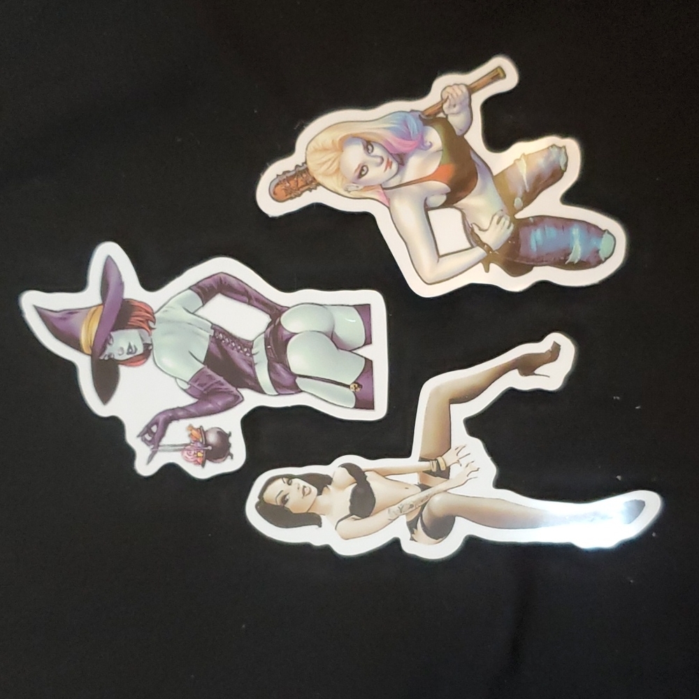 3 Halloween ADULT Sticker Bundle